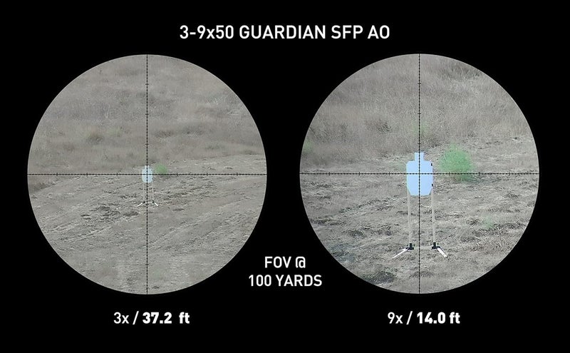 Monstrum Guardian Series AO Rifle Scope with Parallax Adjustment - Image 3